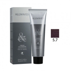 Allwaves Farba Do Włosów 5.7 Fioletowy Jasny Kasztan 100 ml